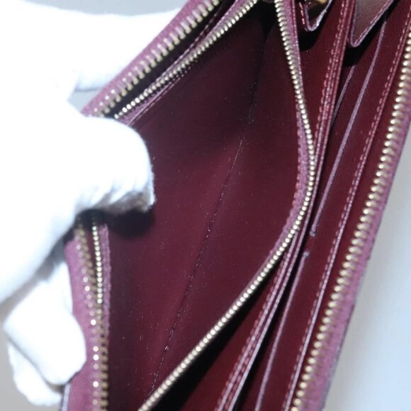 LOUIS VUITTON Damie Payette Zippy Wallet Long Wallet Red - Picture 9 of 16